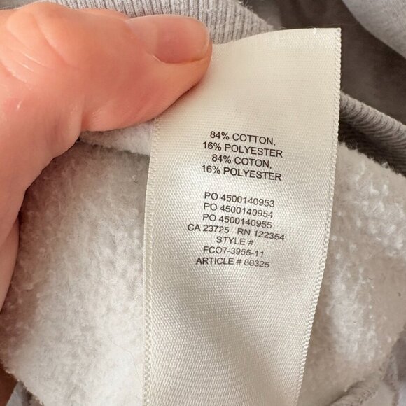 Aritzia Wilfred Free Crew Neck Pullover Sweatshirt Sweater Heather Grey Size 1 - Picture 6 of 6